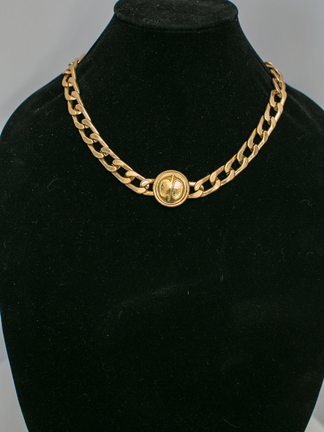 Gold Tone Charm Necklace