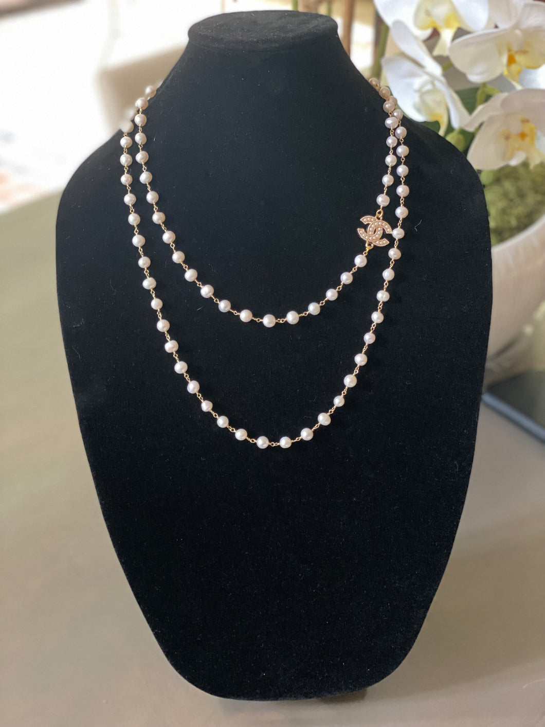 Fresh Water Pearl CC Necklace